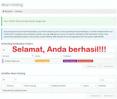 Cara Buat Domain Gratis Di Idhostinger 6