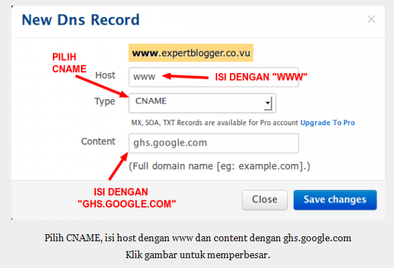 cara mengganti domain blogspot 2
