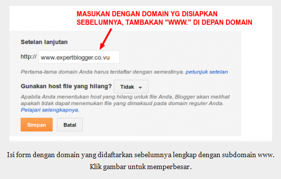 cara mengganti domain blogspot 5