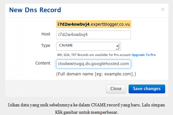 cara mengganti domain blogspot 7